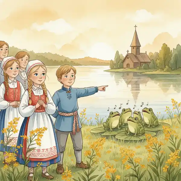 Kuvitus tarinasta: Etsivät Lilja ja Eetu - Kadonnut kulta-aarre (kappale 41)