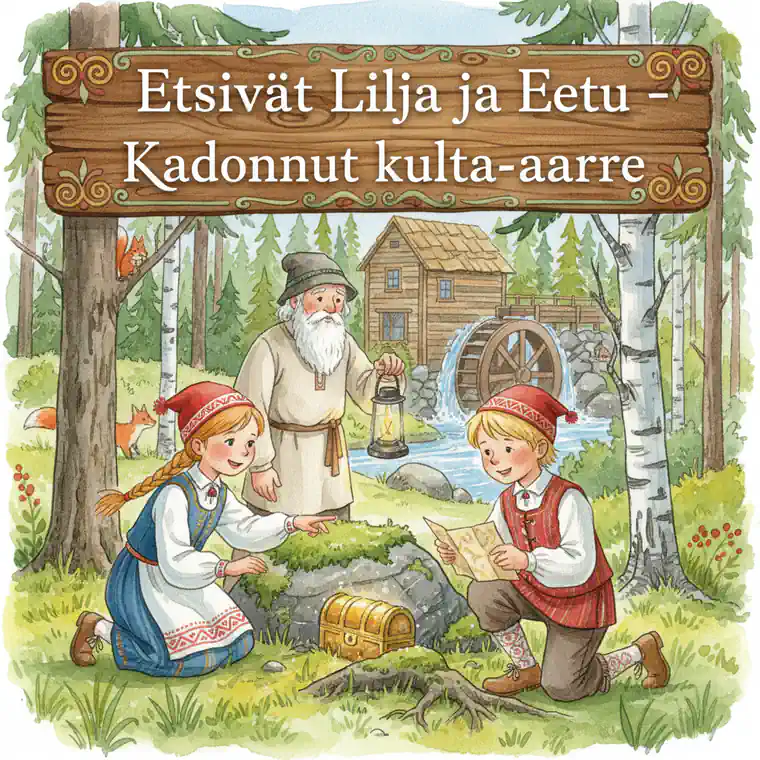Kuvituskuva: Etsivät Lilja ja Eetu - Kadonnut kulta-aarre