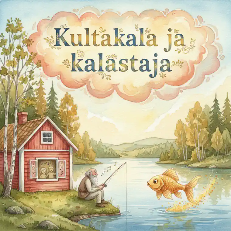 Kuvituskuva: Kultakala ja kalastaja