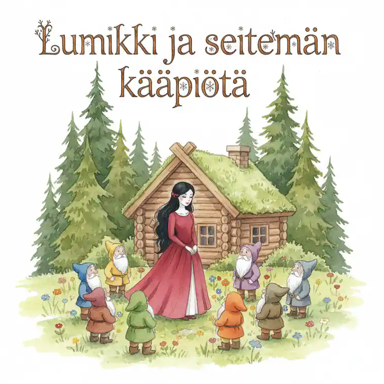 Kuvituskuva: Lumikki ja seitsemän kääpiötä